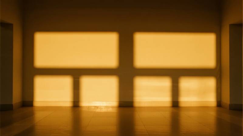 光影交错的窗影图片