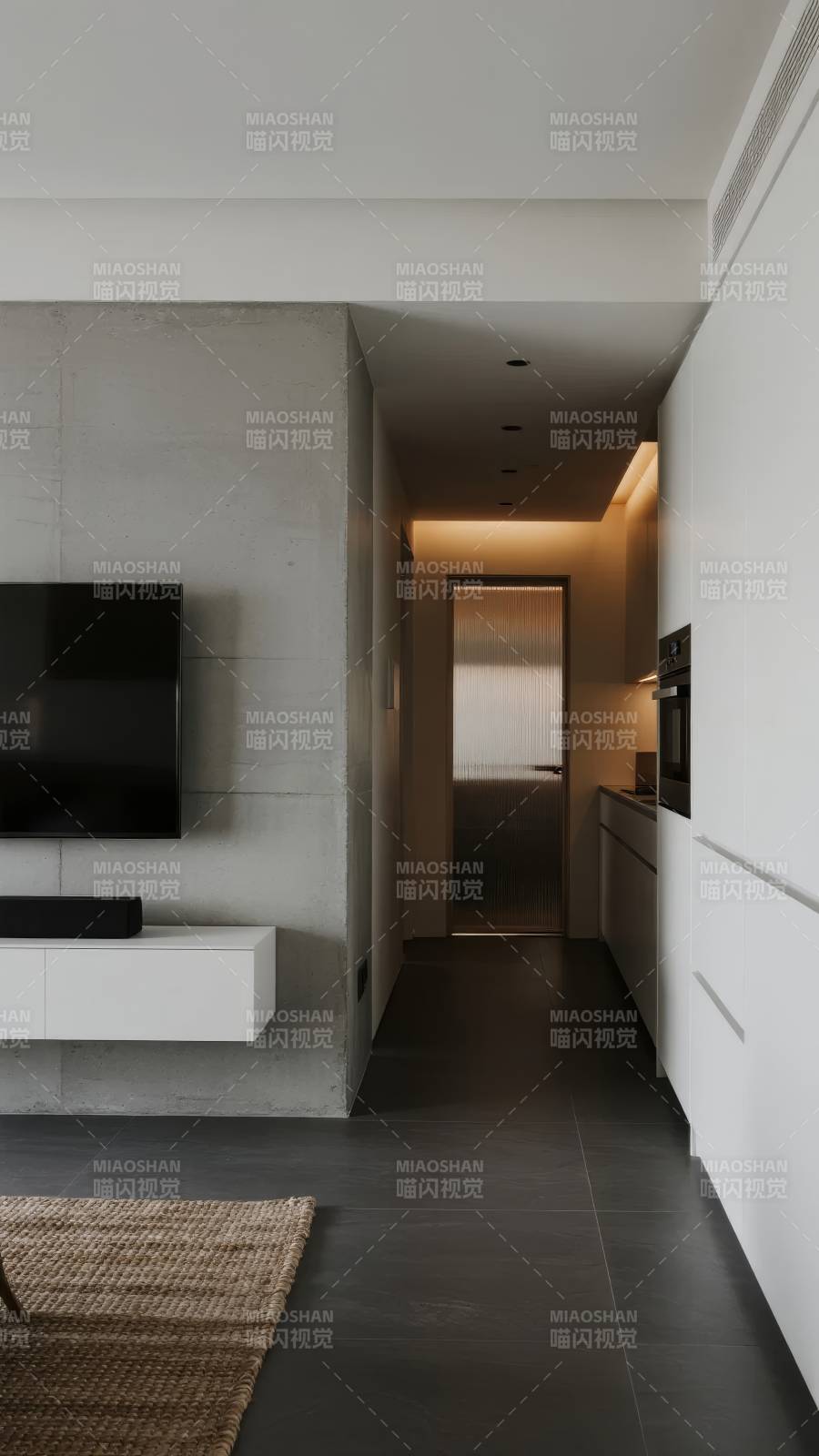 现代简约客厅走廊图片