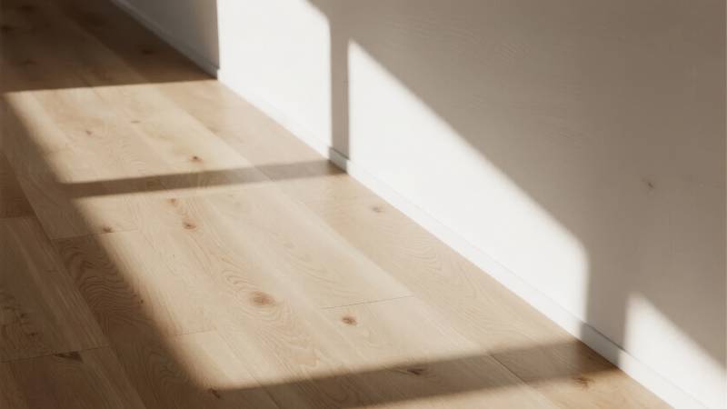 阳光洒落木地板图片