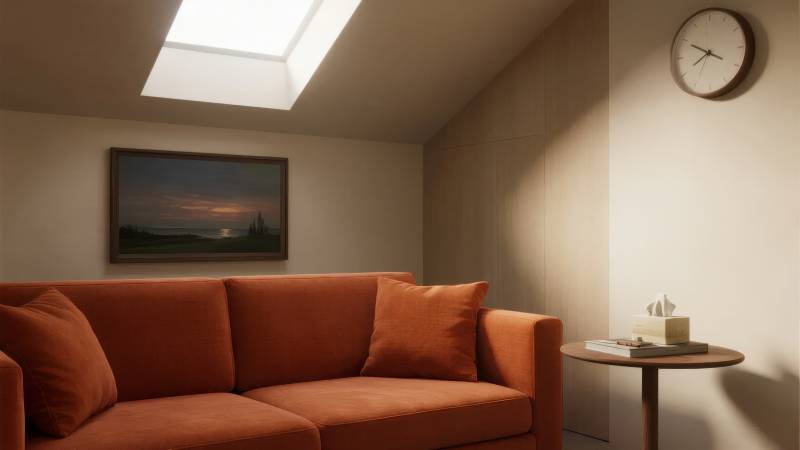 温馨客厅一角图片