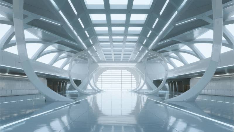 未来科技走廊图片