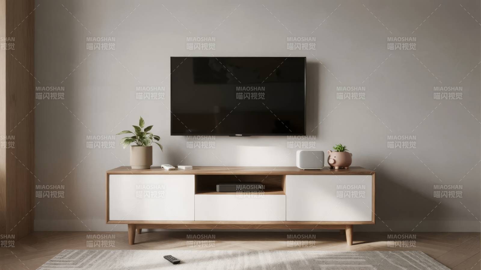 简约电视柜客厅布置图片