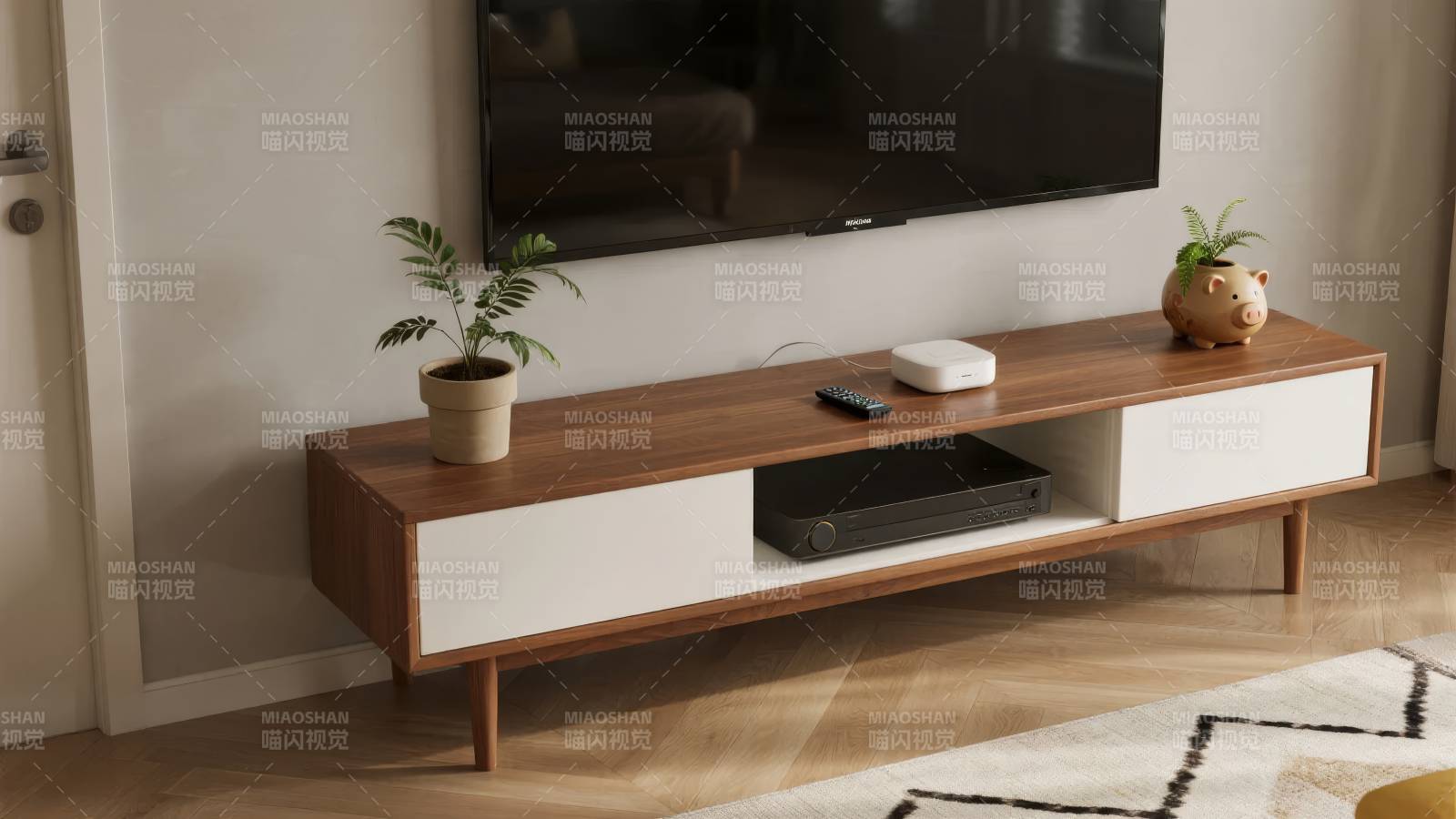 现代简约电视柜图片