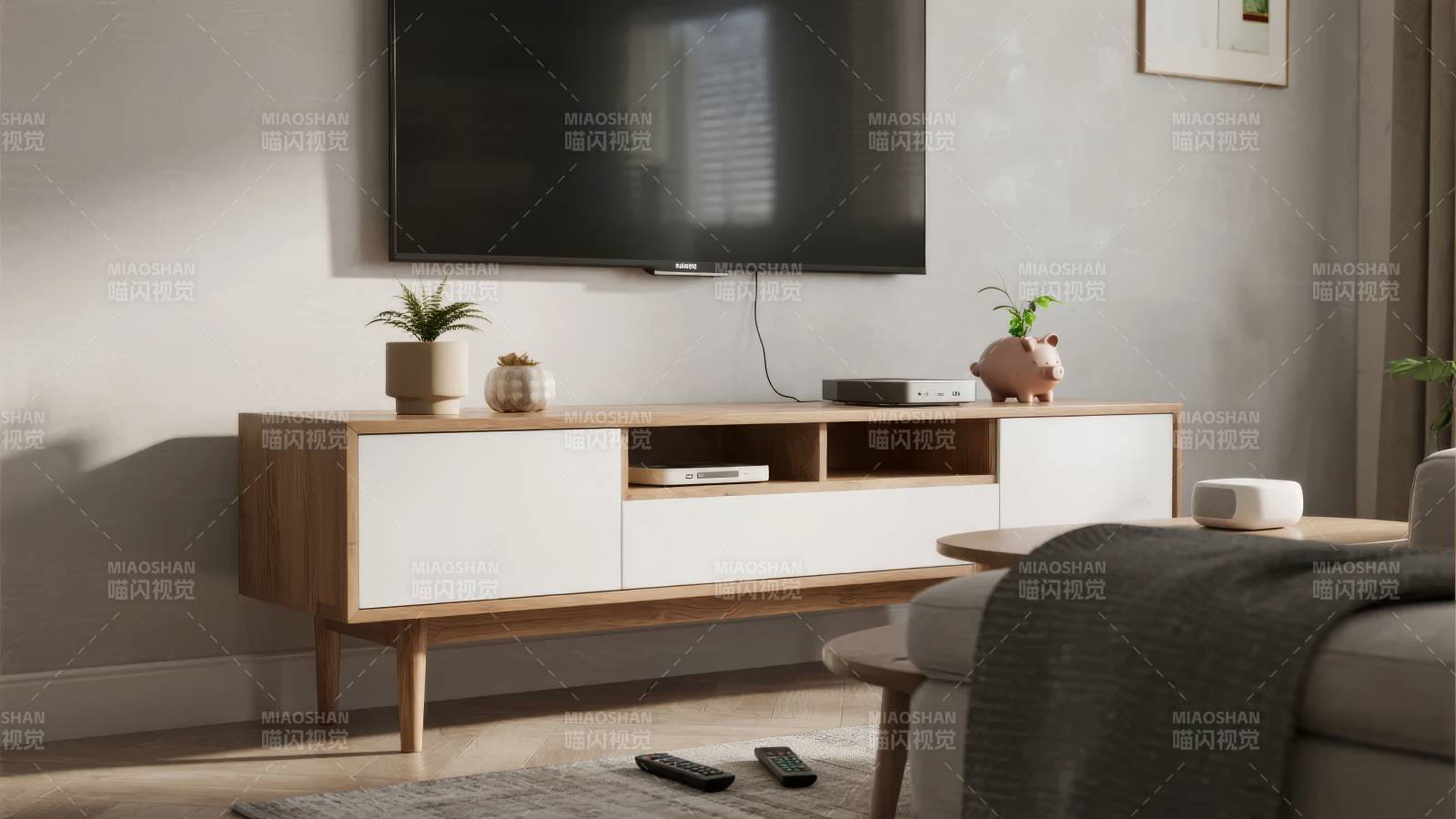 简约电视柜客厅布置图片