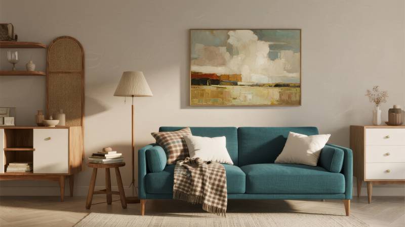 现代客厅布置图片