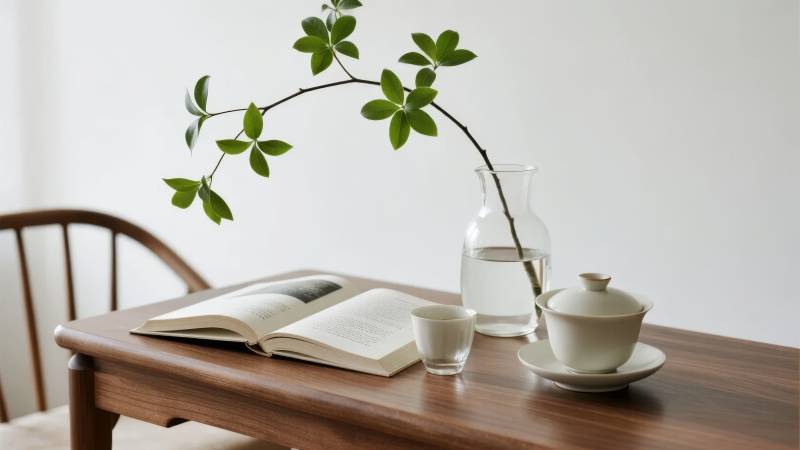 静谧茶书时光图片