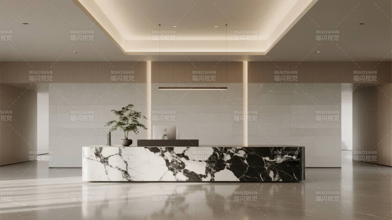 现代简约接待区图片