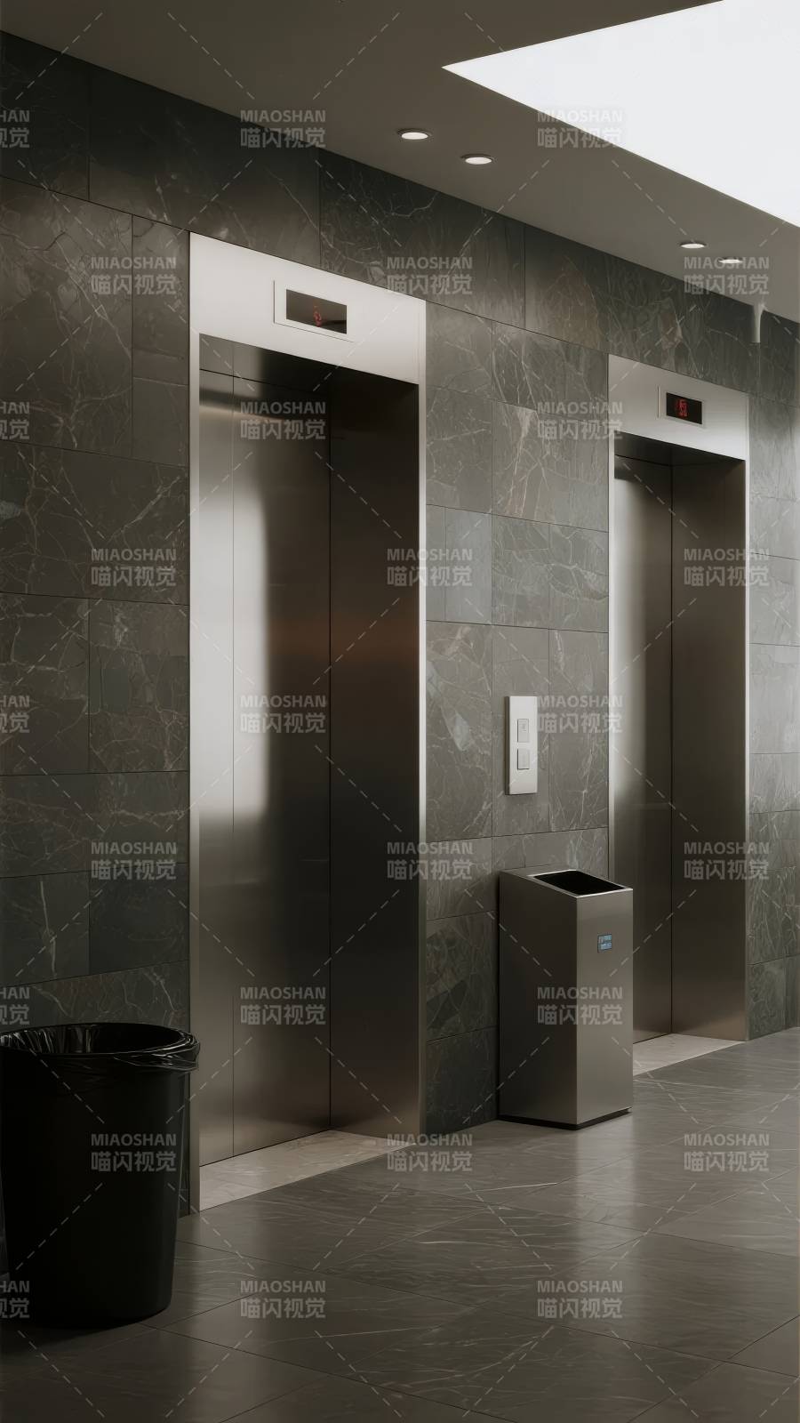 现代电梯厅图片