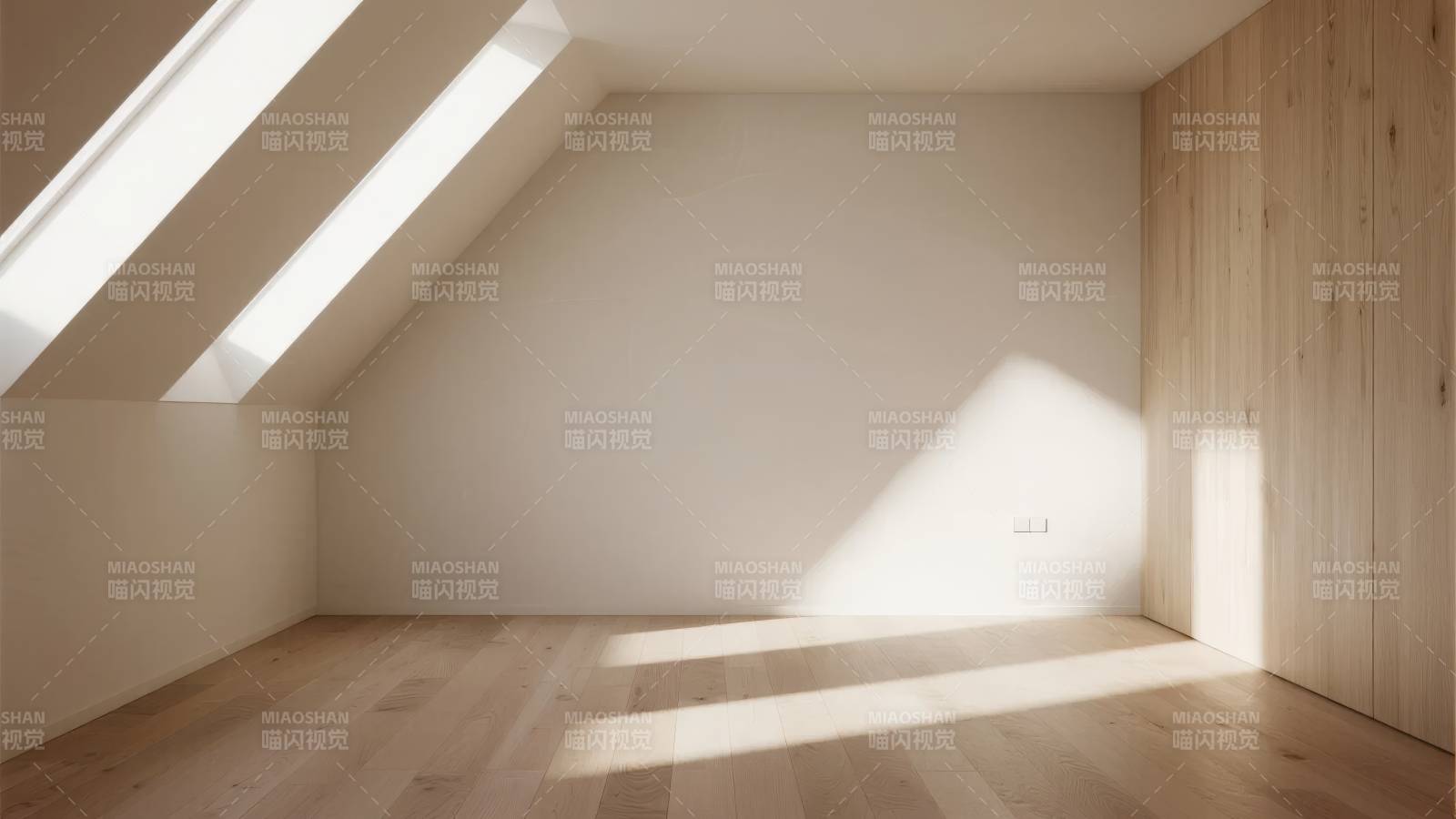 阳光洒满的阁楼空间图片