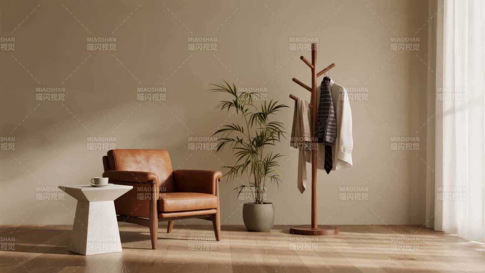 简约客厅一角图片