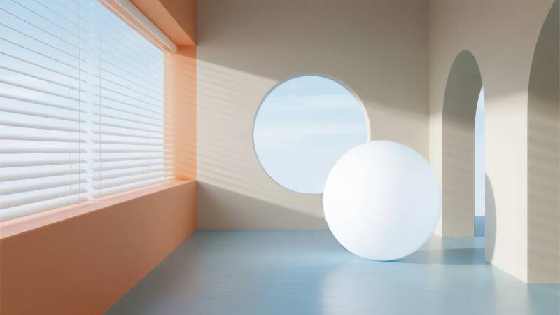 简约几何空间图片