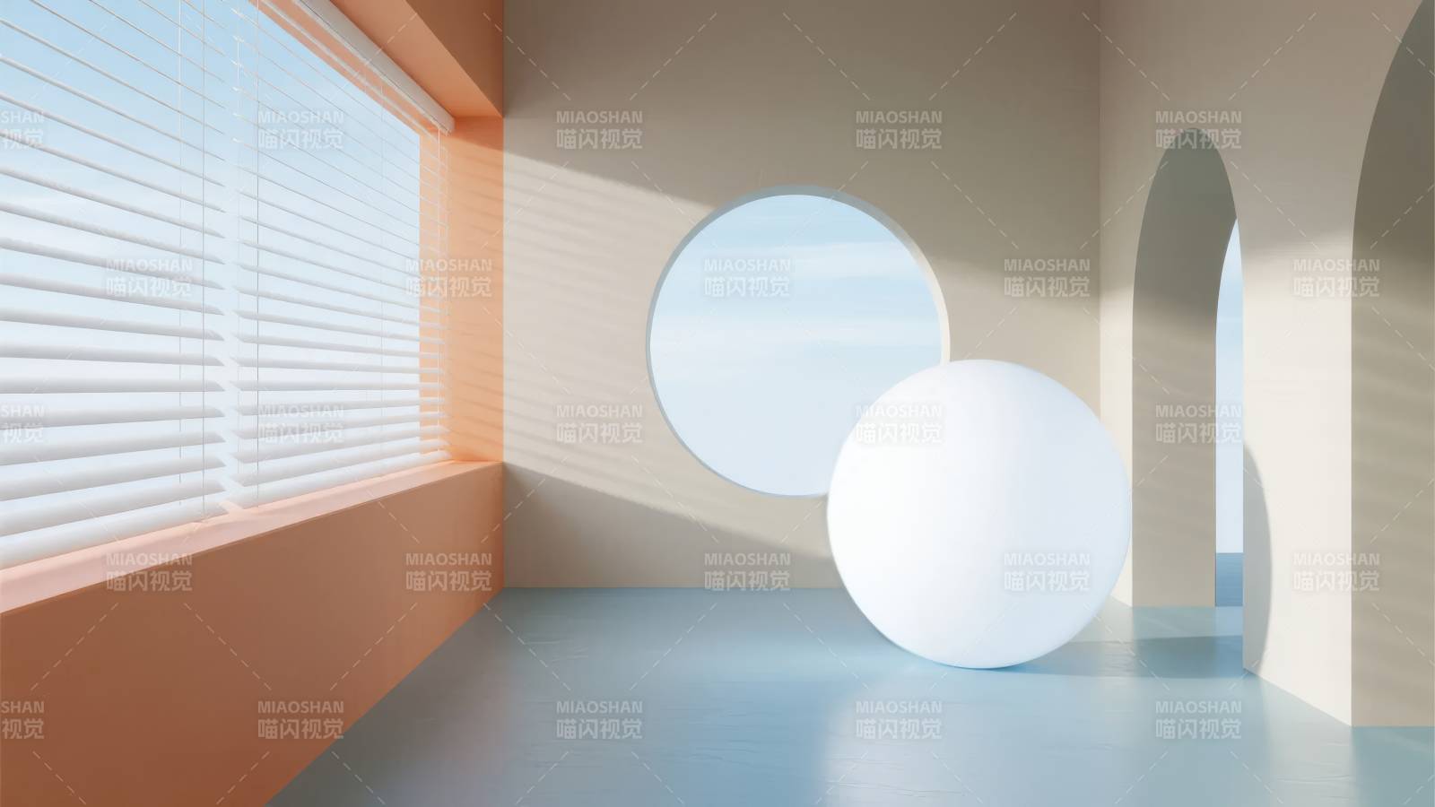 简约几何空间图片