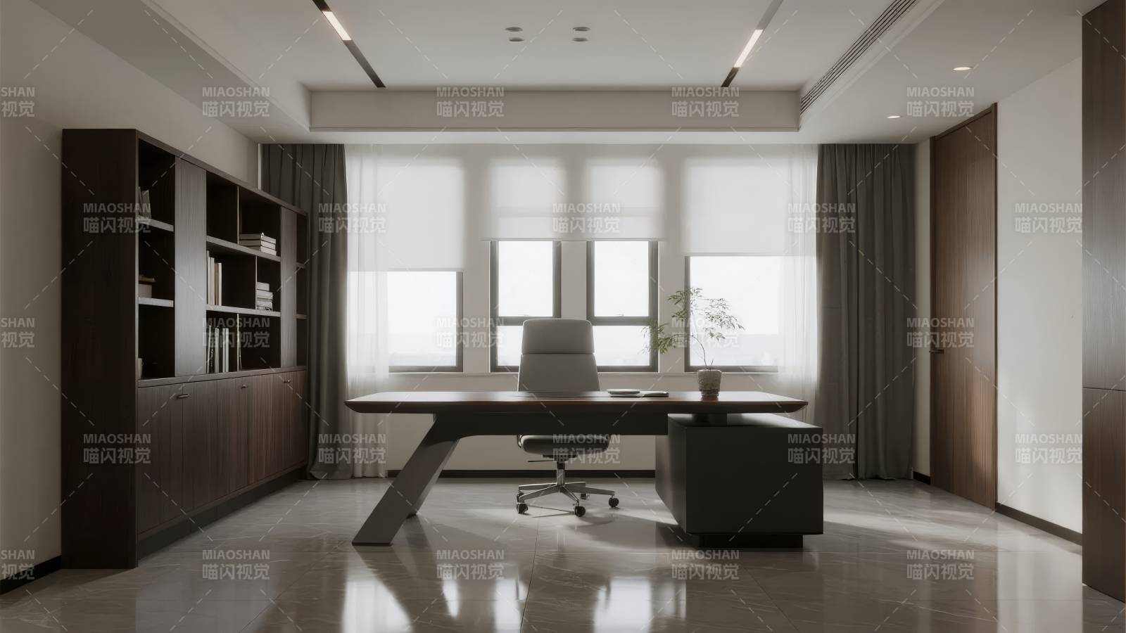 现代简约办公室图片
