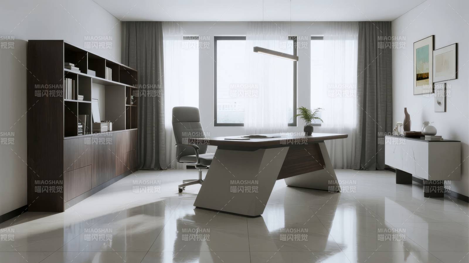 现代简约办公室图片