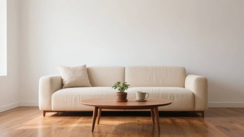 简约客厅沙发茶几图片