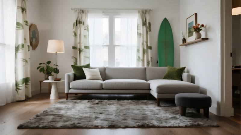 清新自然客厅布置图片