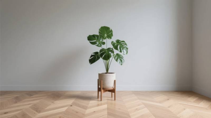 绿植点缀简约空间图片