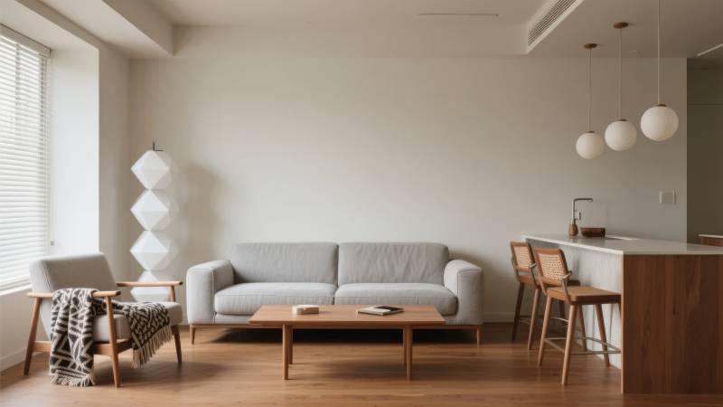 简约日式客厅设计图片