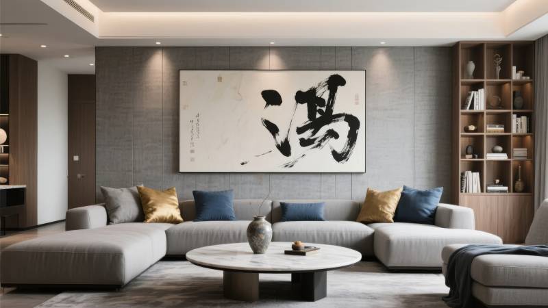 现代中式客厅设计图片