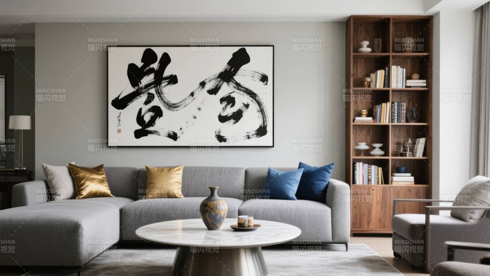 现代客厅艺术装饰图片