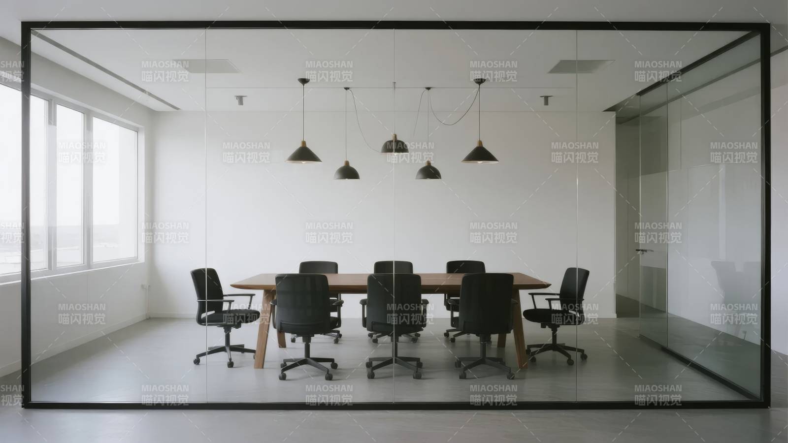 现代简约会议室图片