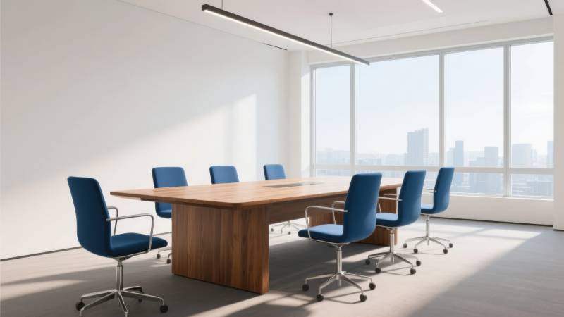 现代会议室全景图片