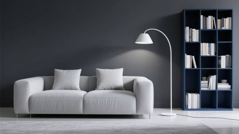 现代简约客厅一角图片