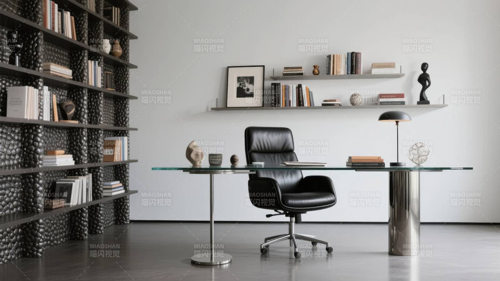 现代简约书房设计图片