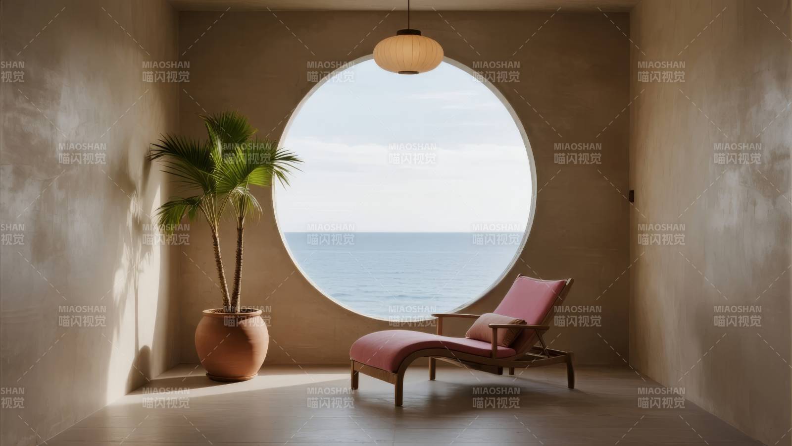 海边静谧休憩角图片