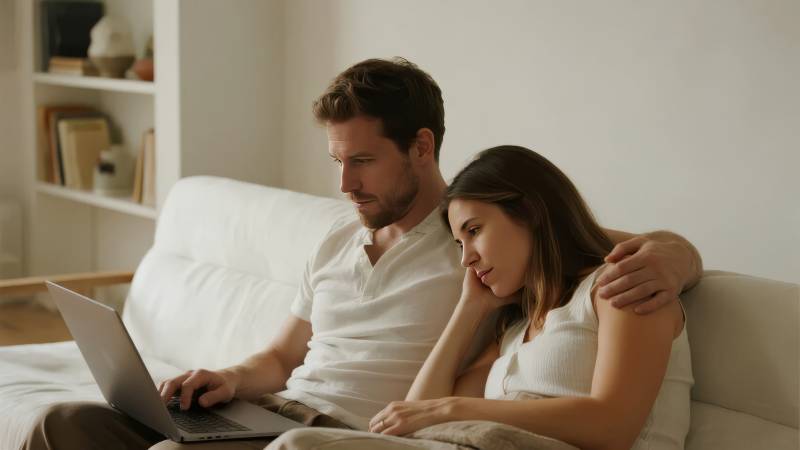 情侣共用笔记本电脑图片