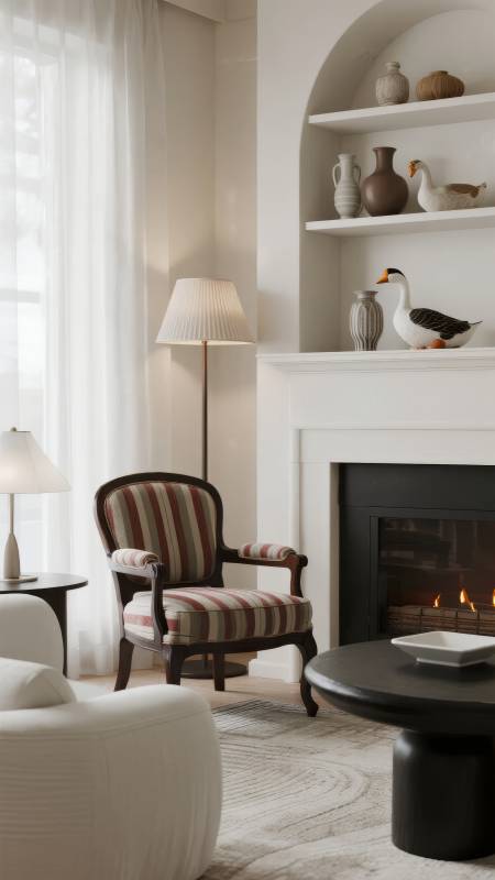 温馨客厅一角图片