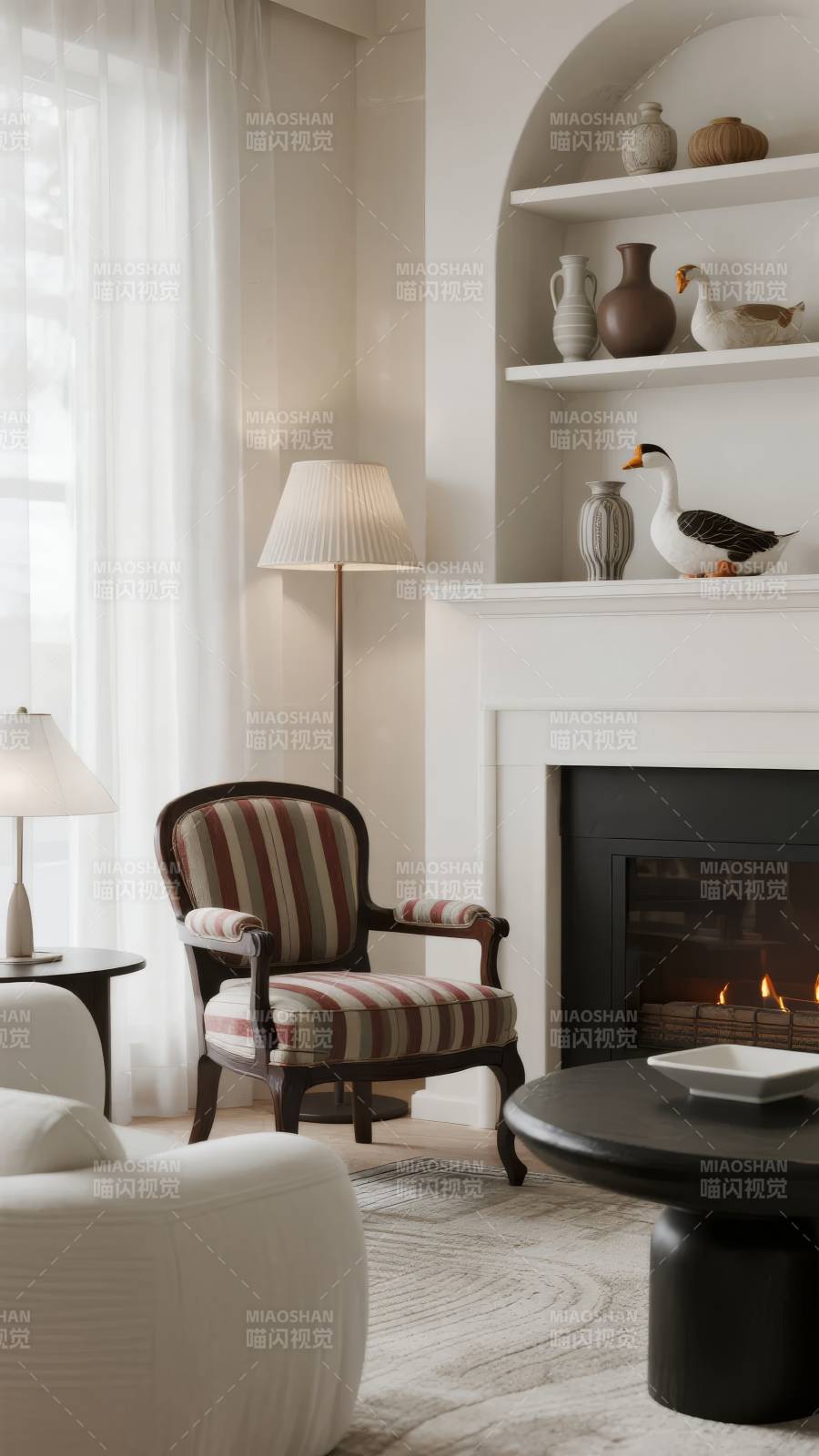 温馨客厅一角图片