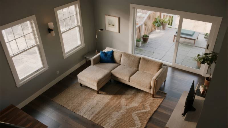 现代客厅温馨一角图片