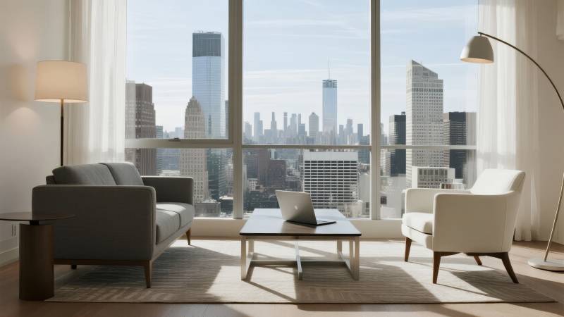 都市客厅全景图片