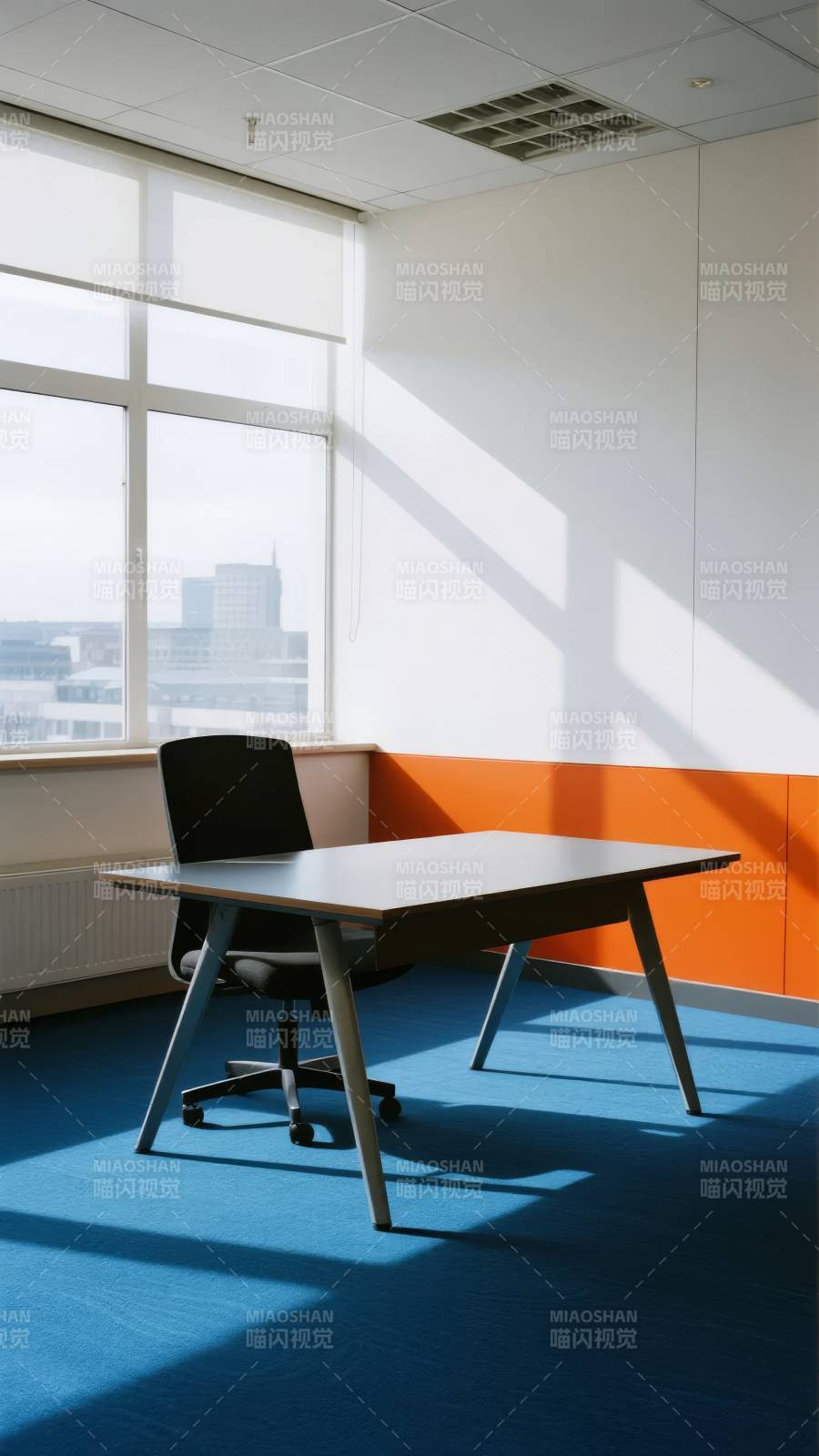 现代办公室一角图片