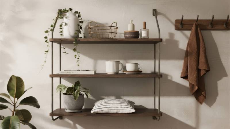 简约家居置物架图片