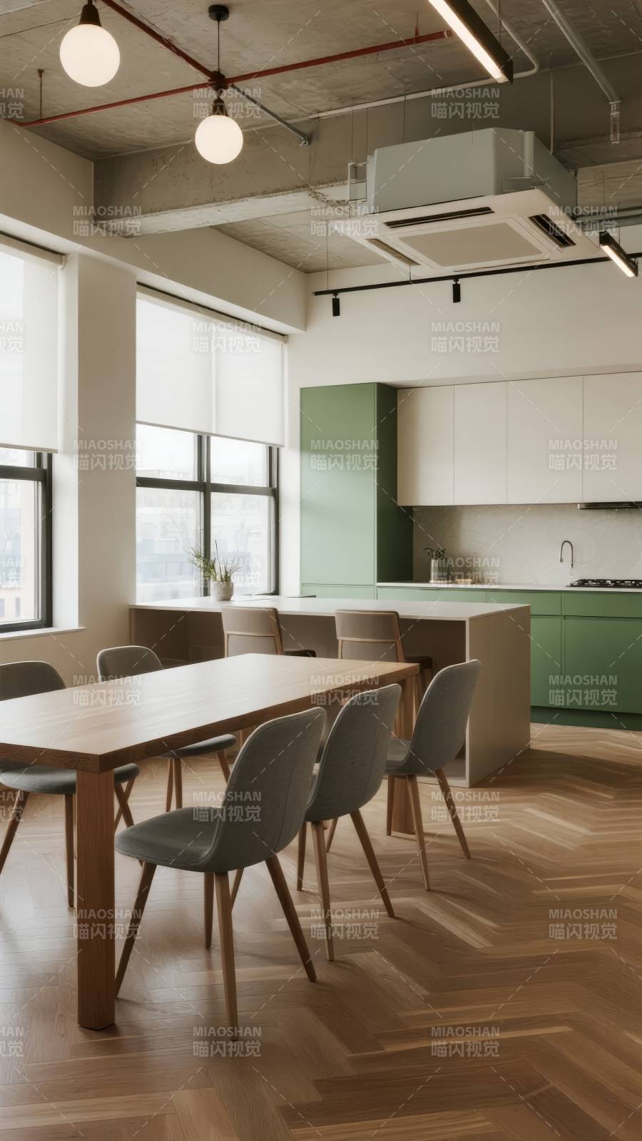 现代简约厨房餐厅图片