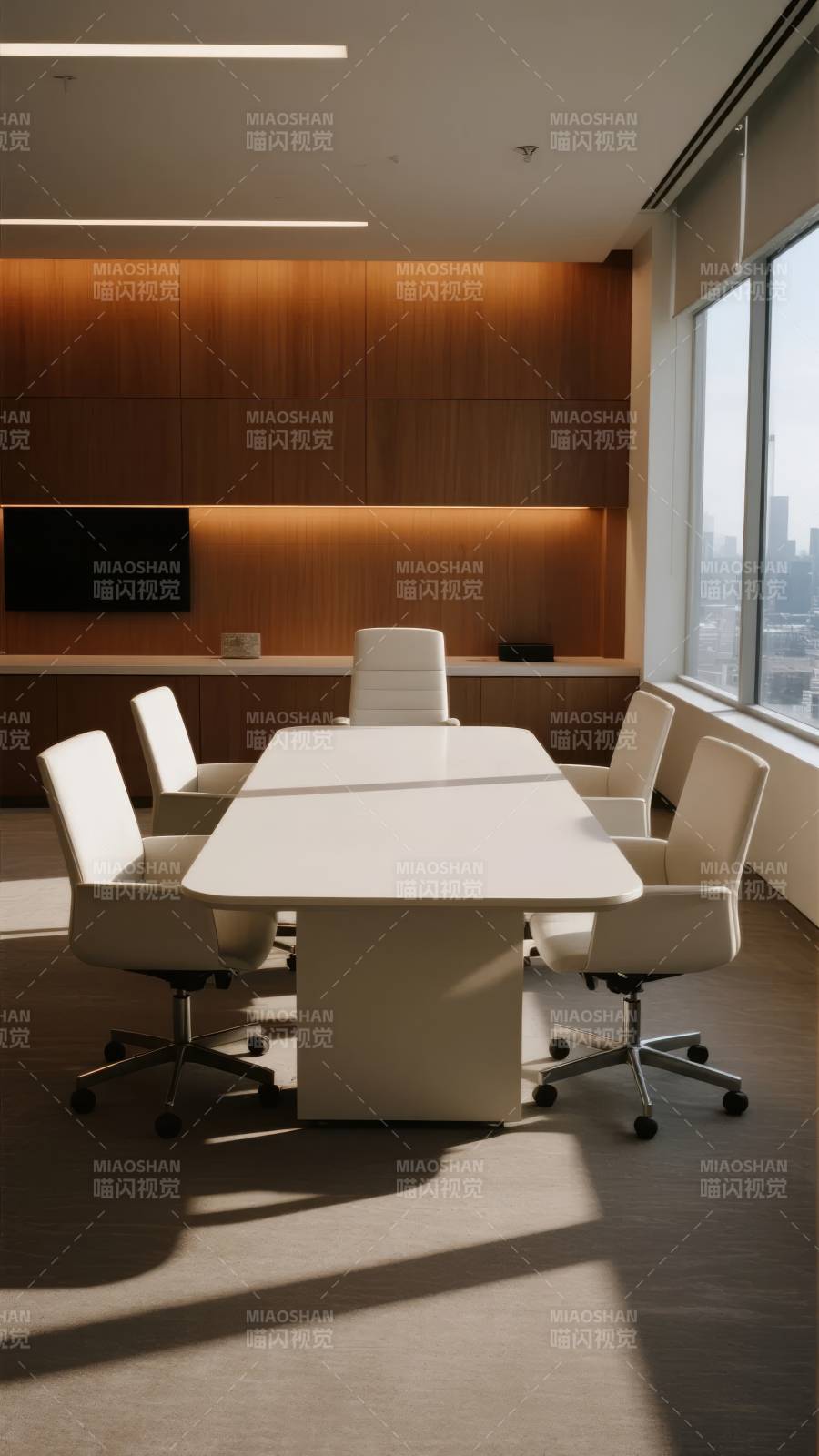 现代简约会议室图片