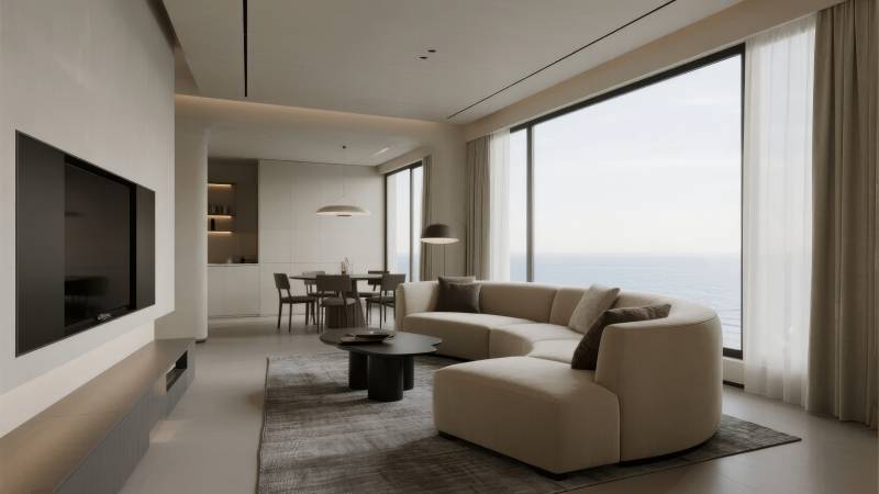 现代简约客厅设计图片