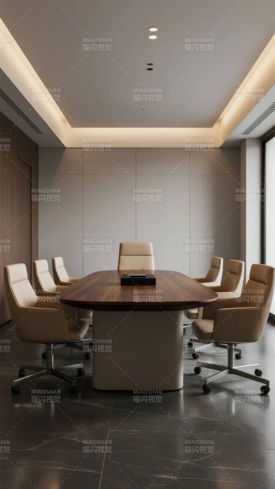 现代简约会议室图片