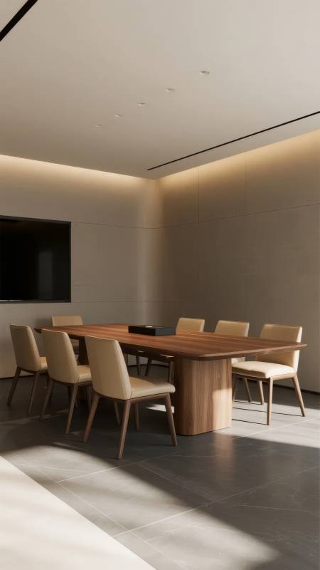 现代简约会议室图片
