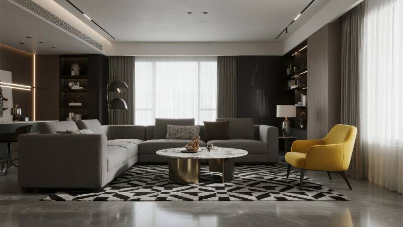 现代简约客厅设计图片