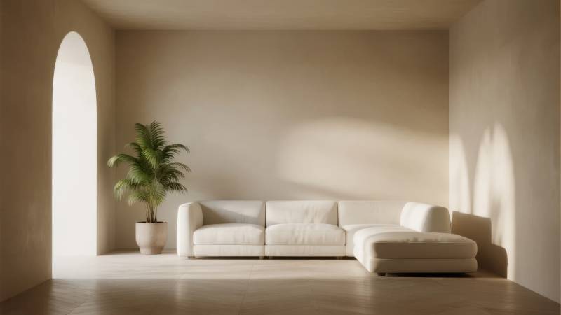 简约客厅 光影静谧图片