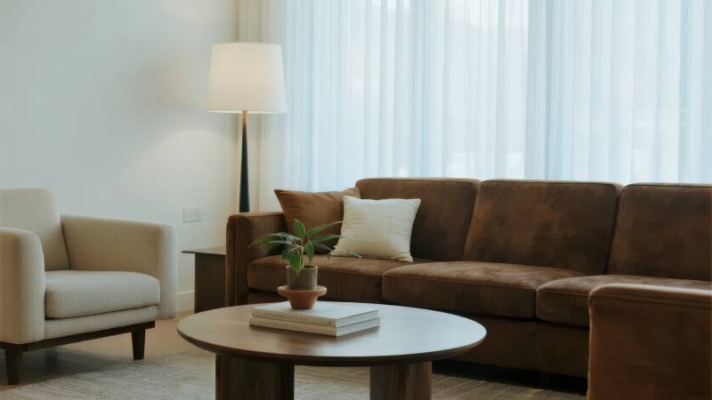 现代客厅温馨一角图片