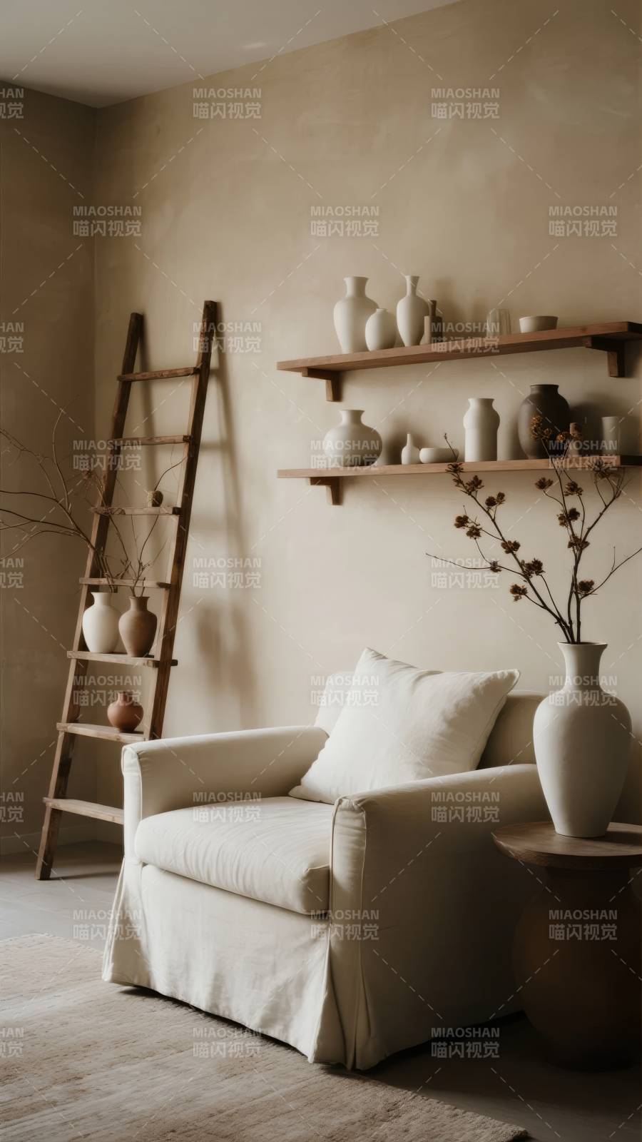 简约雅致客厅一角图片