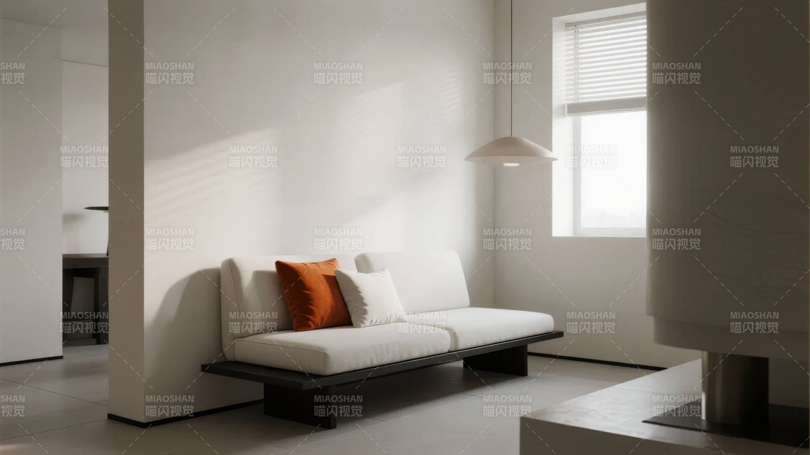 简约现代客厅一角图片