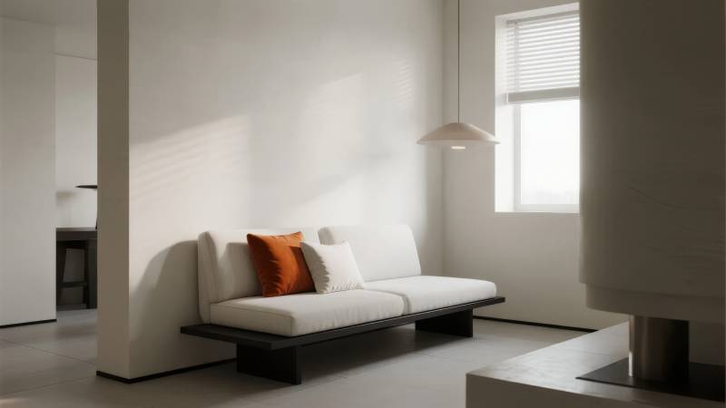 简约现代客厅一角图片