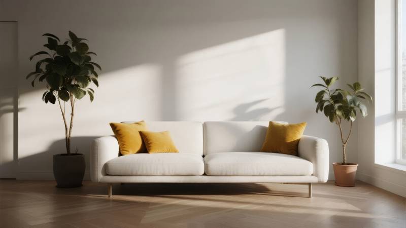 简约客厅 阳光洒落图片