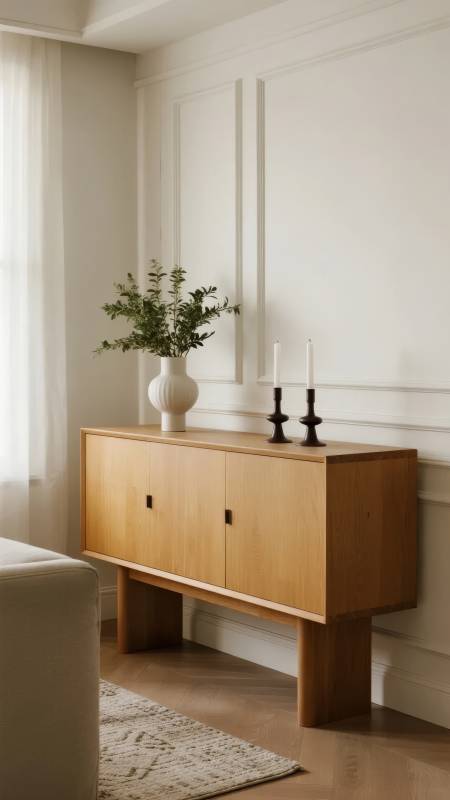 简约木柜装饰角图片