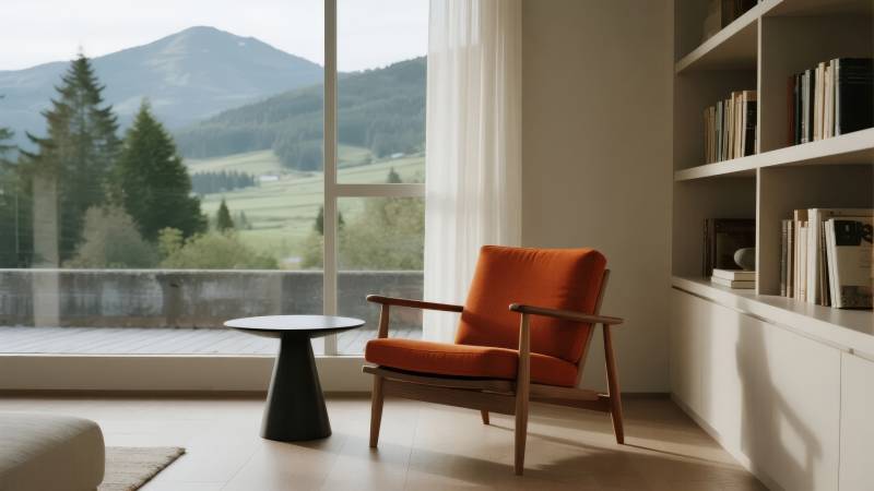 山景客厅静谧一角图片